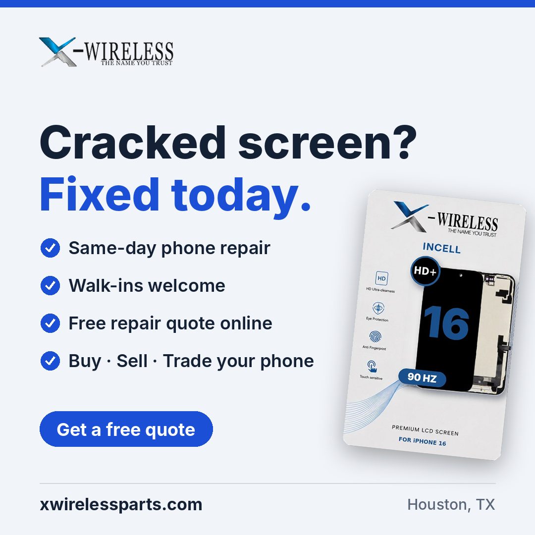 Cracked screen? Fixed today.